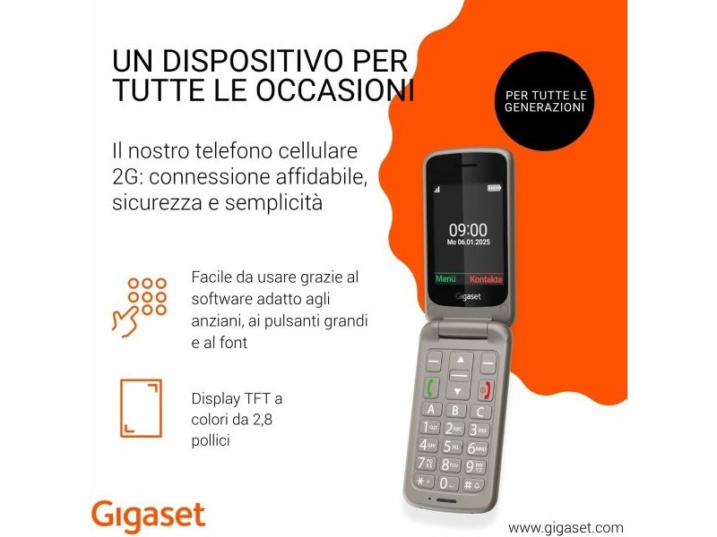 Смартфони Gigaset S30853-H1231-R102 2,8