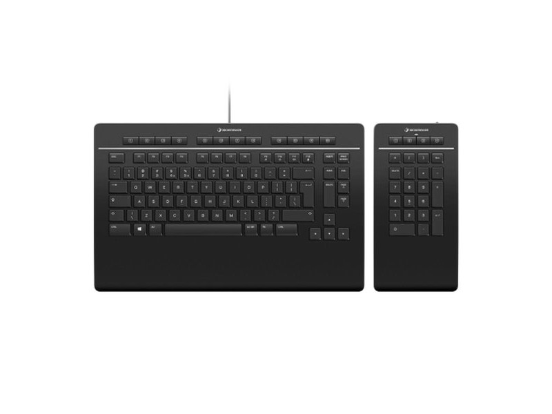 Клавиатура 3Dconnexion Keyboard Pro with Numpad Черен Испанска Qwerty