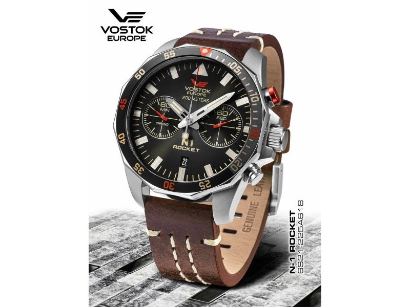 Мъжки часовник Vostok 6S21-225A618 Черен