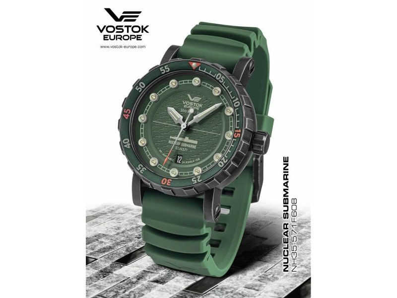 Мъжки часовник Vostok NH35A-571F608 Зелен