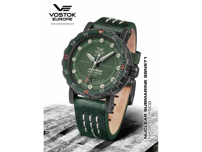 Мъжки часовник Vostok NH35A-571F608 Зелен