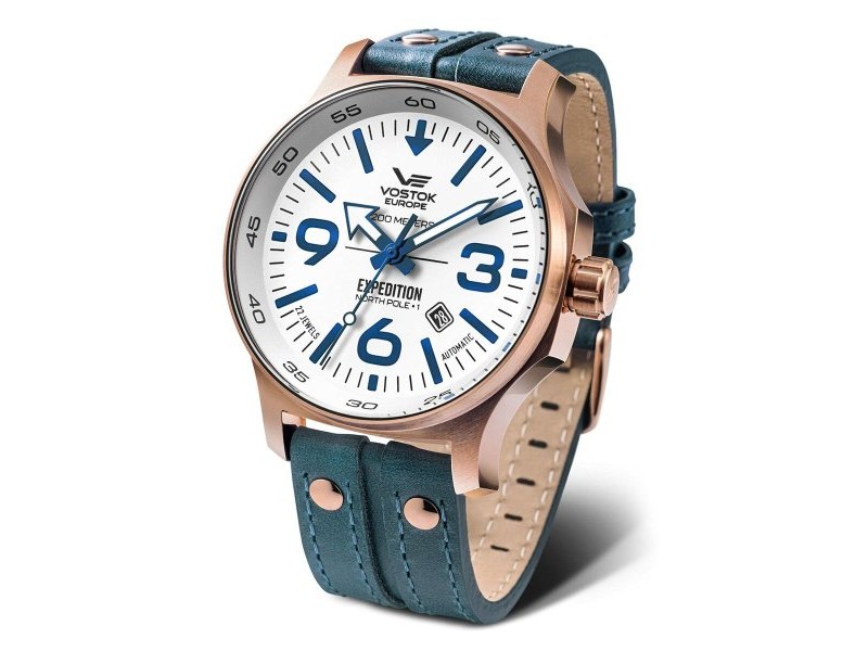 Мъжки часовник Vostok VOSTOK EXPEDITION YN55-595B641 Бял (Ø 47 mm)