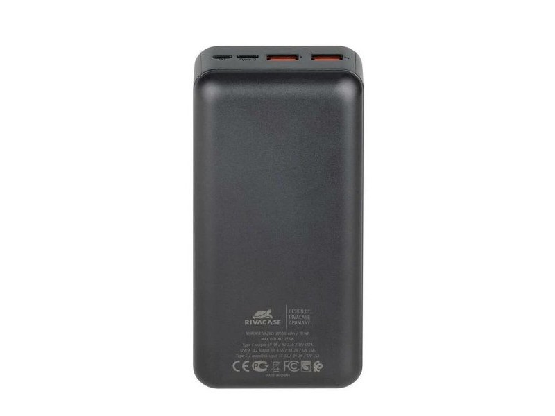 Powerbank Rivacase VA2103 Черен 30000 mAh