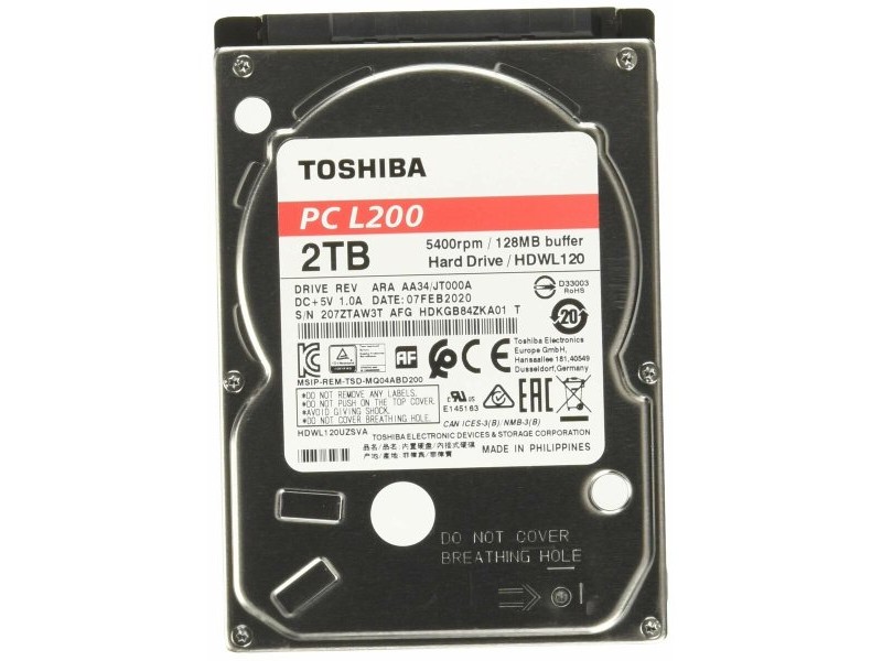 Твърд диск Toshiba HDKGB91ZKA01T 2,5