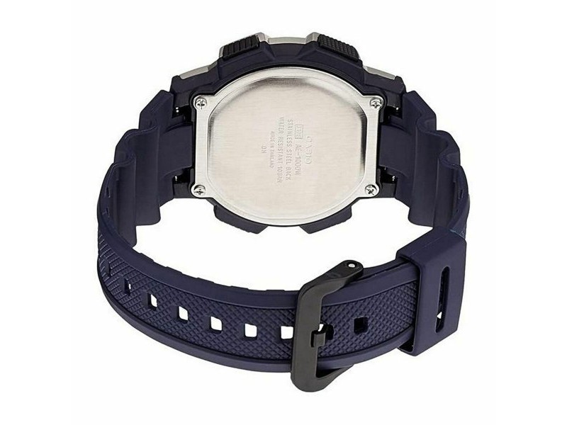 Мъжки часовник Casio WORLD TIME ILLUMINATOR - 5 ALARMS, 10 YEAR BATTERY Черен Сив (Ø 40 mm) (Ø 43 mm)