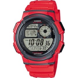 Мъжки часовник Casio WORLD TIME ILLUMINATOR Червен (Ø 43 mm)