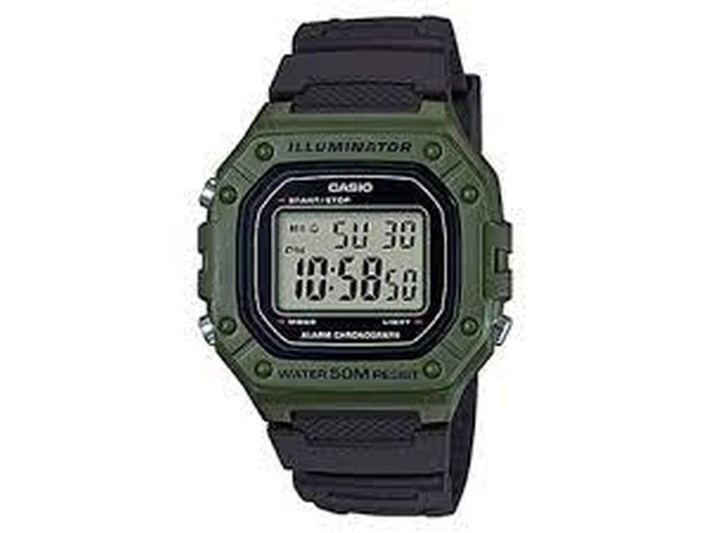 Мъжки часовник Casio W-218H-3AVDF Черен (Ø 43 mm)