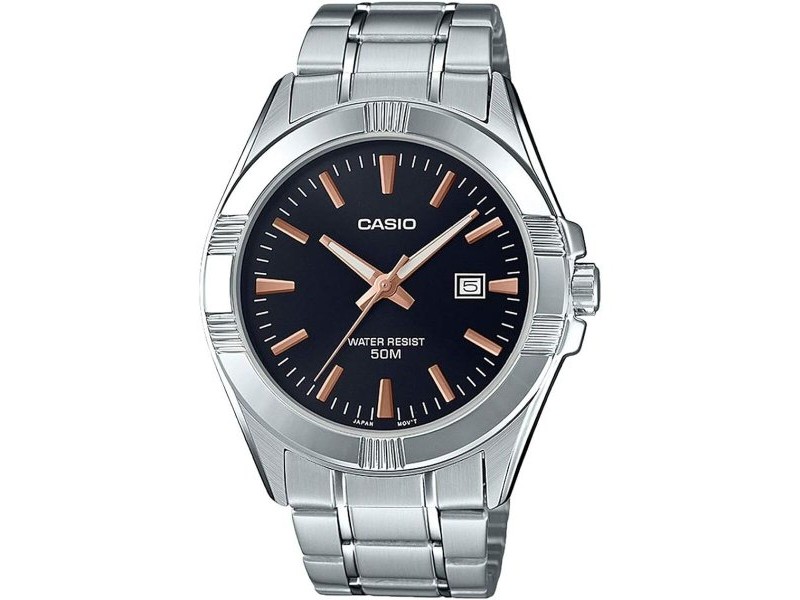 Мъжки часовник Casio COLLECTION Черен Сребрист (Ø 43,5 mm)