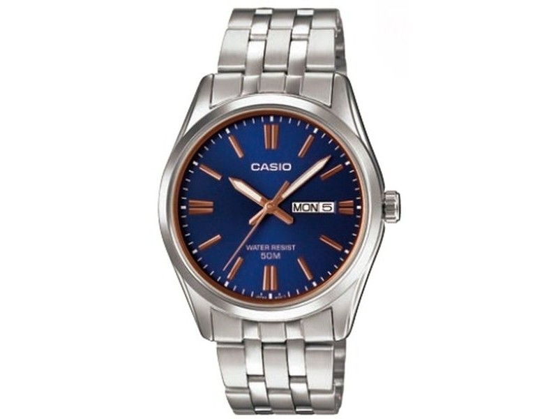 Мъжки часовник Casio DATE, BRACELET - BLUE (Ø 38 mm)