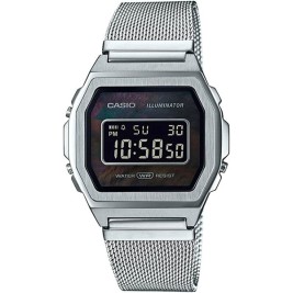 Мъжки часовник Casio A1000M-1BEF Черен Сребрист
