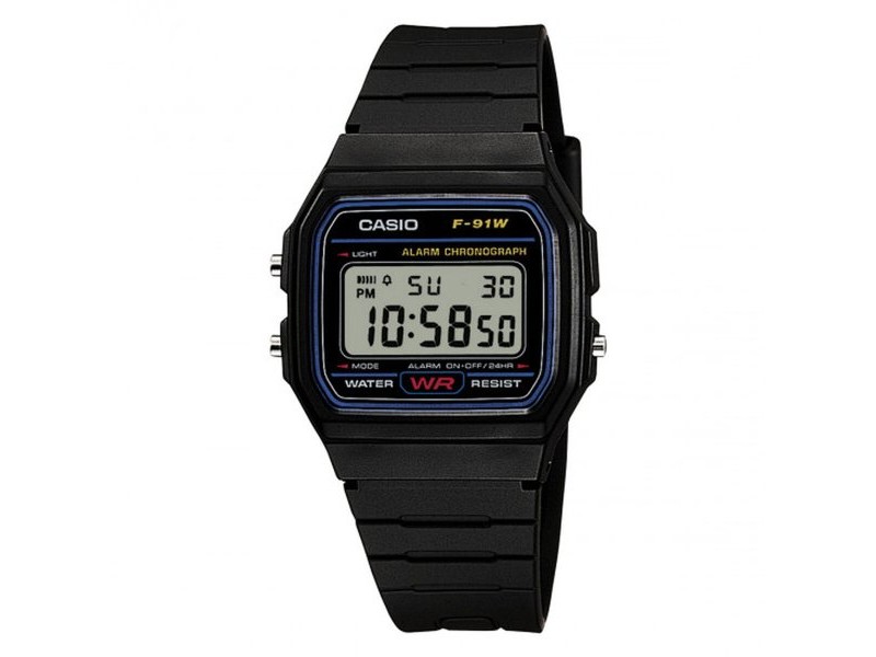 Мъжки часовник Casio F-91W-1YEG Черен