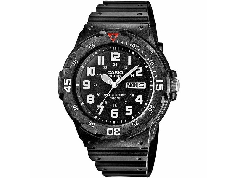 Мъжки часовник Casio MRW-200H-1BVEG Черен Мъжки часовник Casio MRW-200H-1BVEG Черен