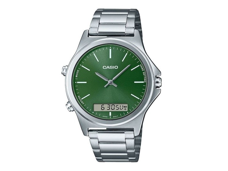 Мъжки часовник Casio COLLECTION Зелен Сребрист (Ø 41,5 mm)