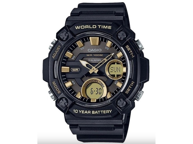 Мъжки часовник Casio OVERSIZE 10 YEAR BATTERY Черен (Ø 52 mm) Мъжки часовник Casio OVERSIZE 10 YEAR BATTERY Черен (Ø 52 mm)