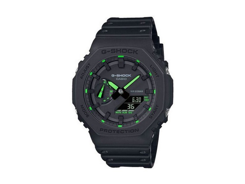Мъжки часовник Casio G-Shock OAK - Neon Green Index (Ø 45 mm)