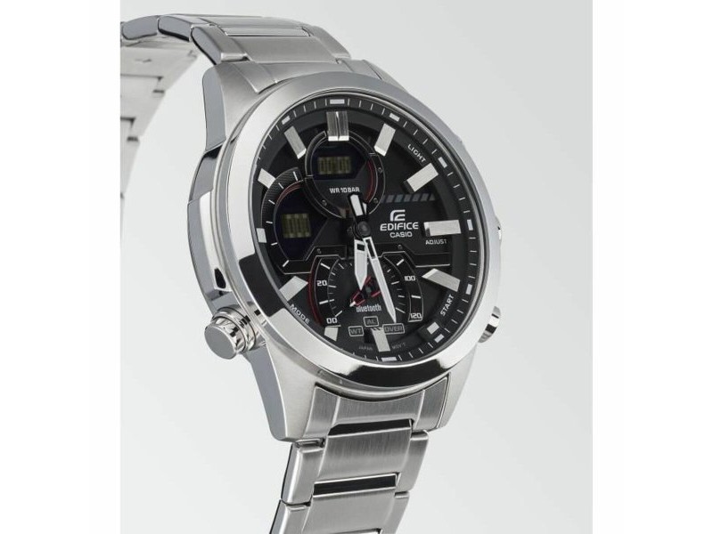 Мъжки часовник Casio Черен Сребрист Ø 46 mm