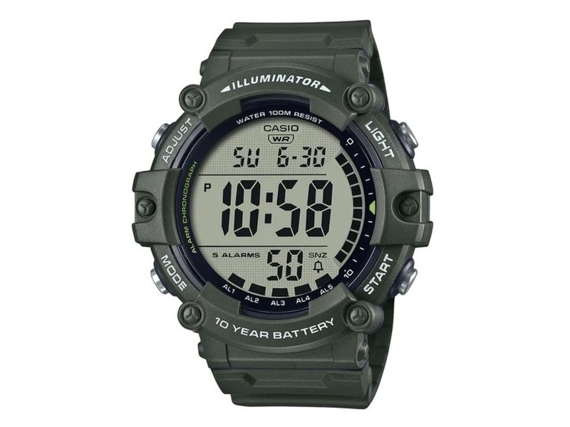 Мъжки часовник Casio ILLUMINATOR WORLDTIME - LONG STRAP Черен (Ø 51 mm)