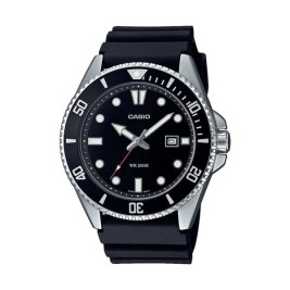 Мъжки часовник Casio MDV-107D-1A1VEF Черен Сребрист (Ø 46 mm)