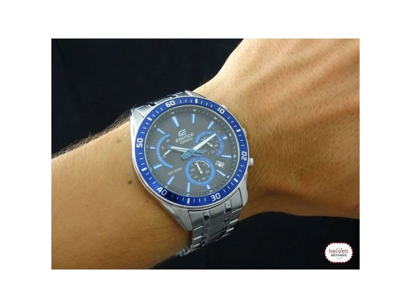 Мъжки часовник Casio EFR-552D-2AVUEF Сребрист (Ø 47 mm)