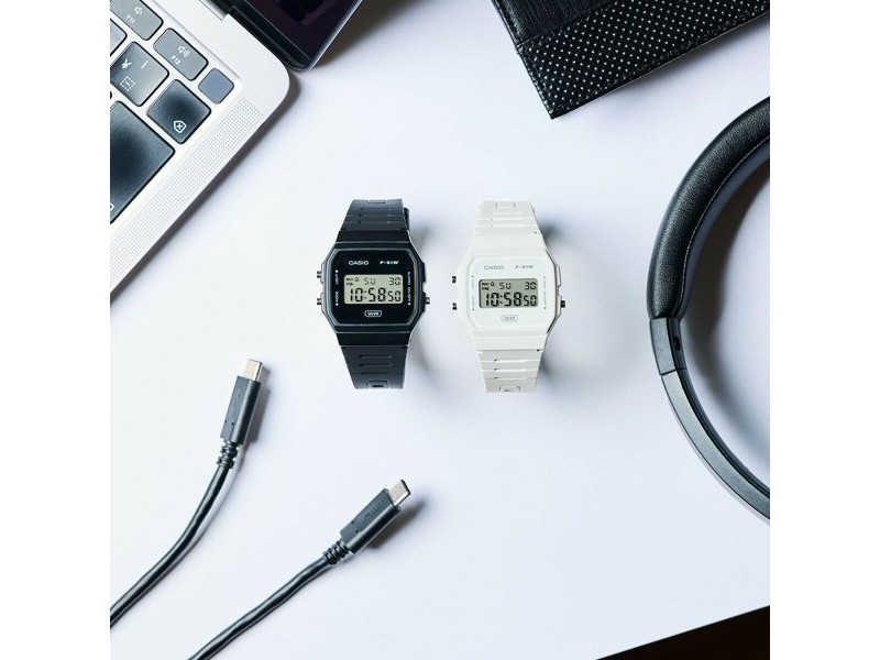 Мъжки часовник Casio F-91WB-1AEF (Ø 35 mm)