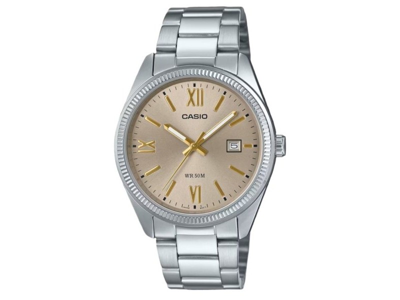 Мъжки часовник Casio DATE - CHAMPAGNE - ARABS NUMBERS (Ø 38,5 mm)