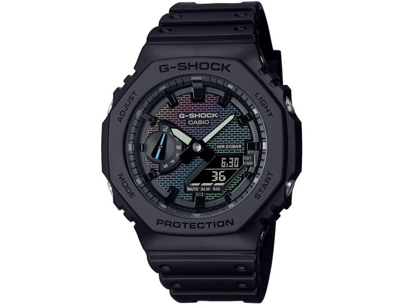 Мъжки часовник Casio G-Shock OAK - RAINBOW BRICK WALL SERIE Черен Мъжки часовник Casio G-Shock OAK - RAINBOW BRICK WALL SERIE Черен