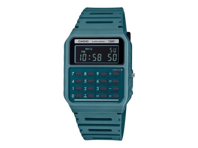 Мъжки часовник Casio CALCULATOR EDGY COLLECTION - FOREST GREEN