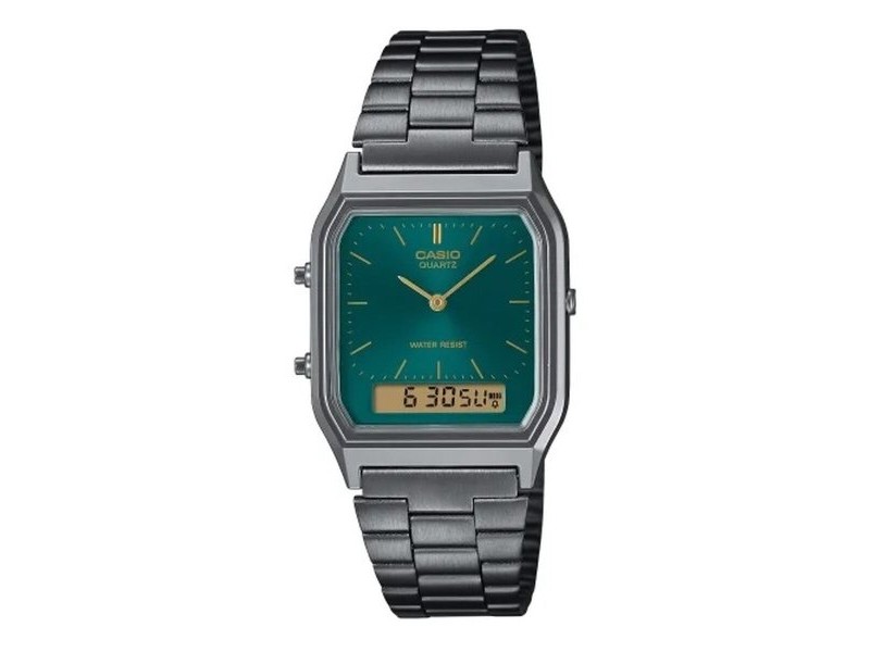 Мъжки часовник Casio AQ-230EGG-3AEF Зелен Сребрист