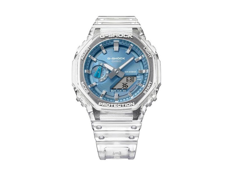 Мъжки часовник Casio G-Shock BRIGHT METALLIC - LIGHT BLUE (Ø 44,5 mm)