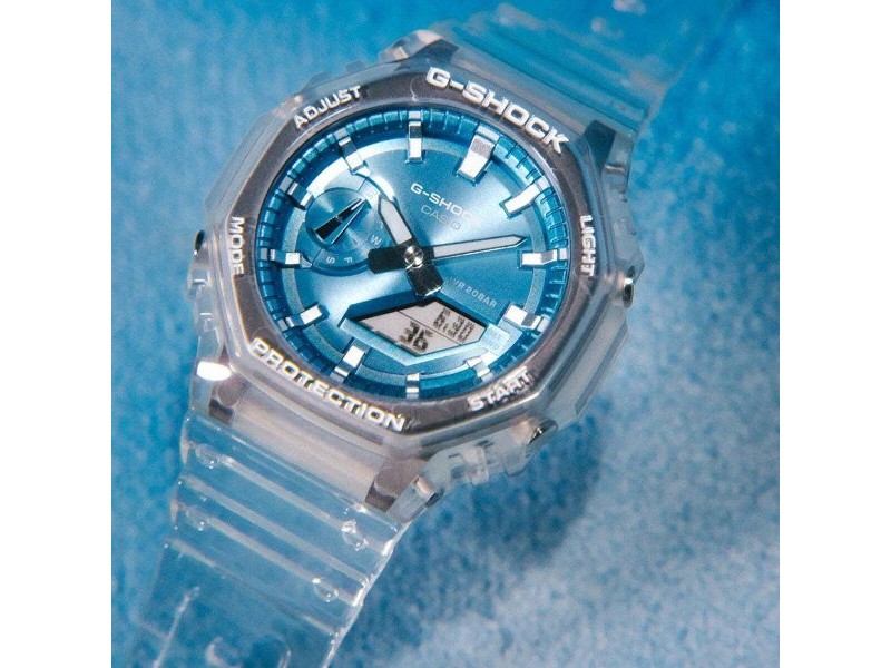 Мъжки часовник Casio G-Shock BRIGHT METALLIC - LIGHT BLUE (Ø 44,5 mm)