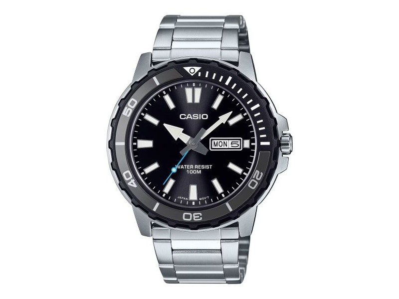 Мъжки часовник Casio DIVER 100M - BLACK (Ø 44,5 mm)