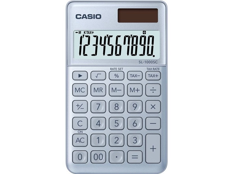 Калкулатор Casio SL-1000SC Черен Метал