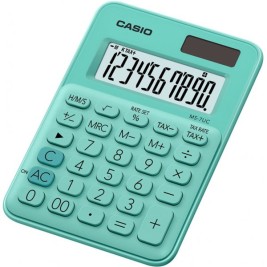 Калкулатор Casio MS-7UC-GN Зелен Пластмаса