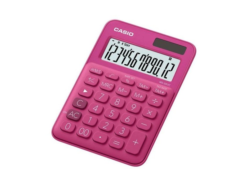 Калкулатор Casio MS-20UC Червен (2,3 x 10,5 x 14,95 cm)
