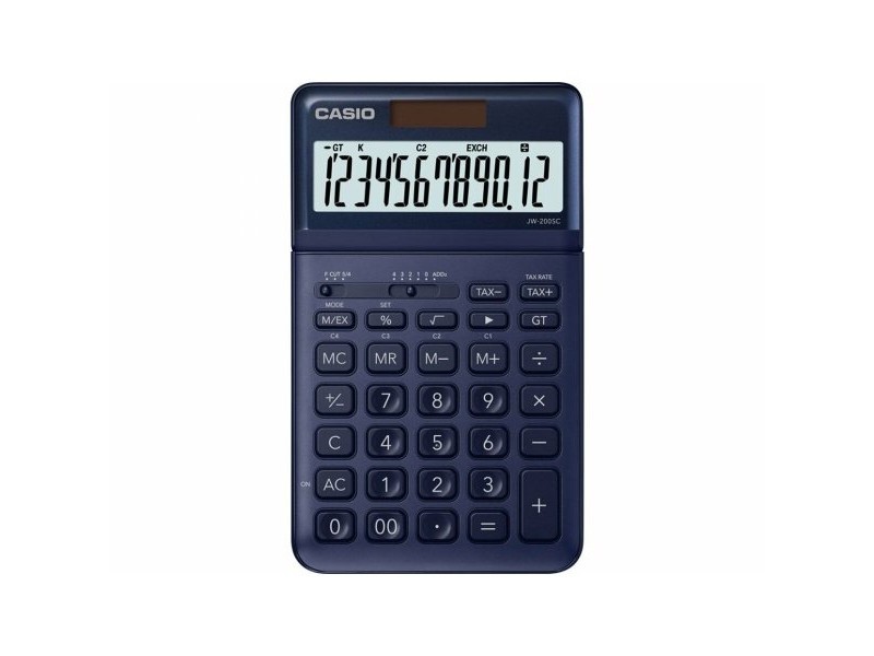 Калкулатор Casio JW-200SC-NY Син Пластмаса