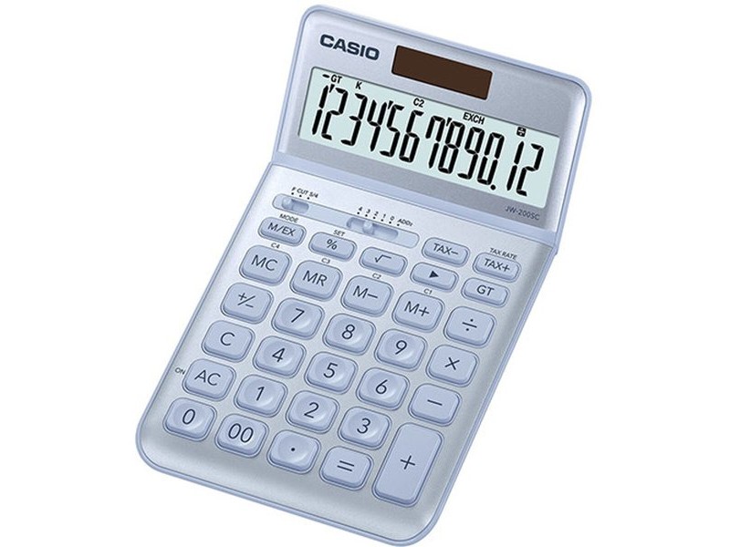 Калкулатор Casio JW-200SC-BU Син Пластмаса