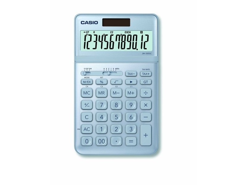 Калкулатор Casio JW-200SC-BU Син Пластмаса