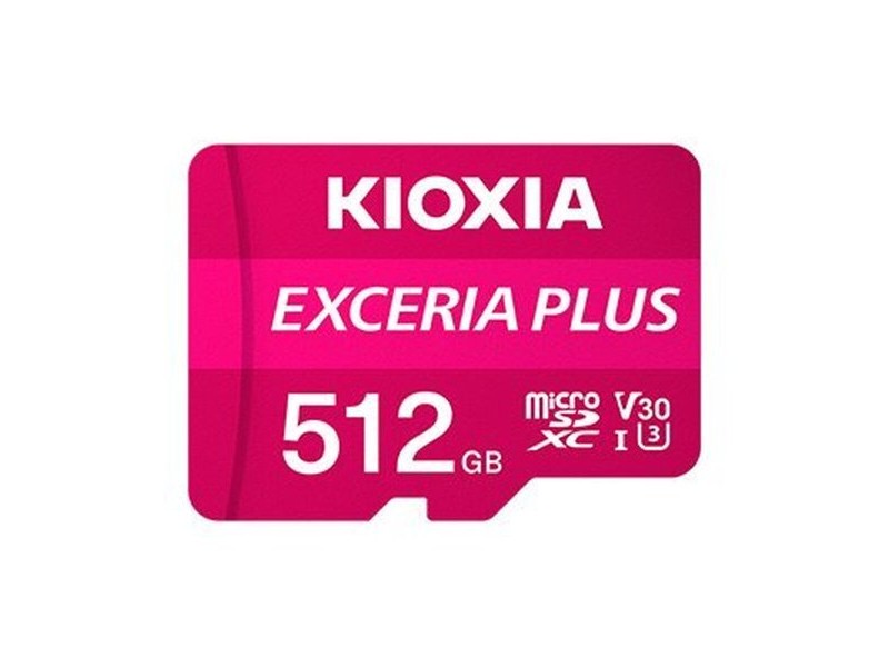 Mикро SD карта памет с адаптер Kioxia PLUS UHS-I C10 R98 512 GB