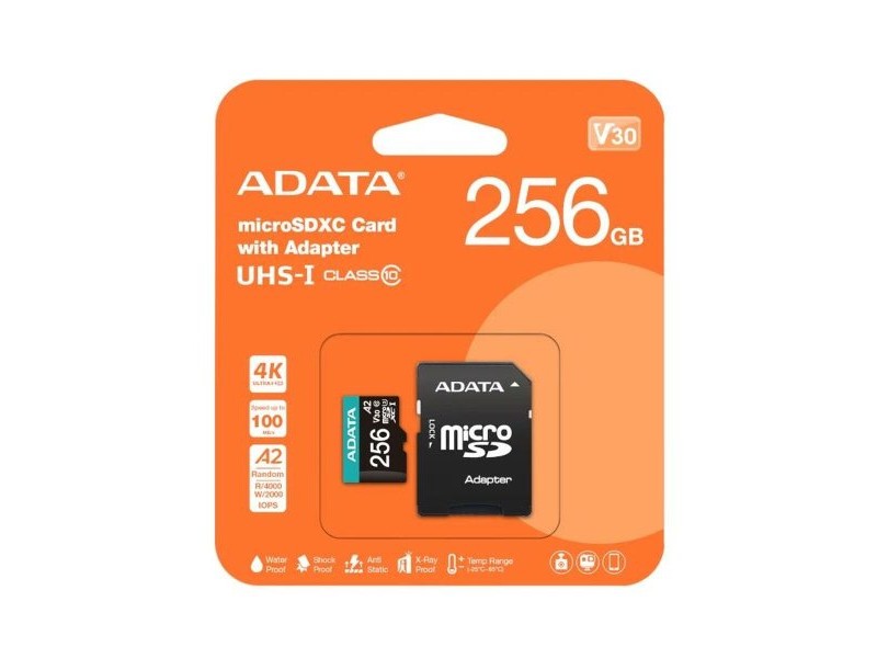 Micro SD карта Adata AUSDX256GUI3V30SA2 256 GB