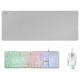 Клавиатура и мишка за игра Mars Gaming MCPXWES Бял Испанска Qwerty QWERTY LED RGB Клавиатура и мишка за игра Mars Gaming MCPXWES Бял Испанска Qwerty QWERTY LED RGB