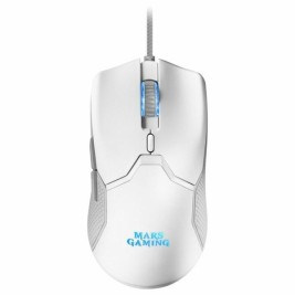 Клавиатура и мишка за игра Mars Gaming MCPXWES Бял Испанска Qwerty QWERTY LED RGB
