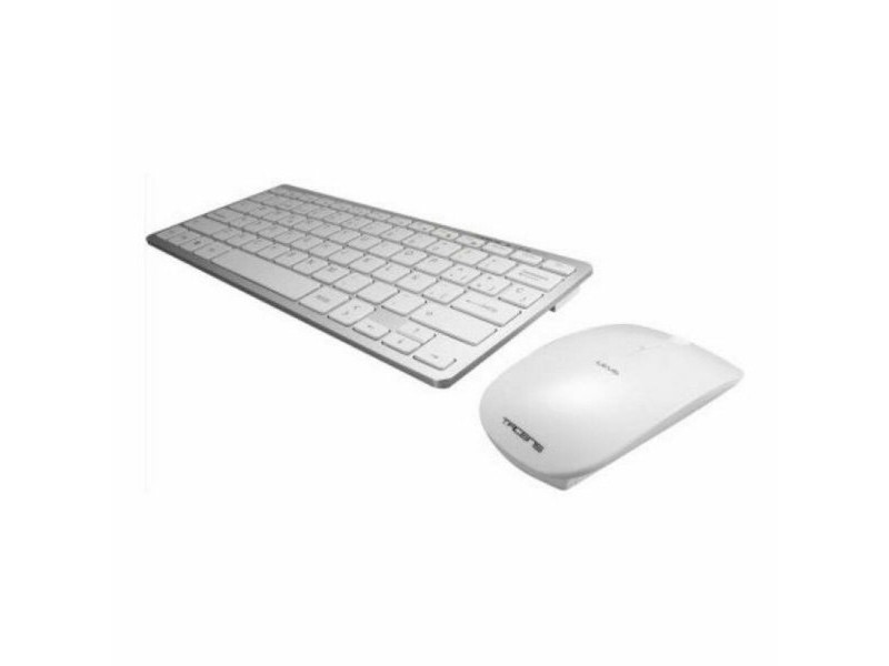 Kлаиатура с безжична мишка Tacens Levis Combo V2 Бял Испанска Qwerty