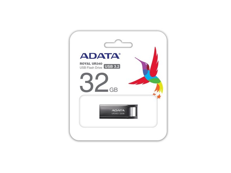 USB стик Adata UR340 32 GB Черен