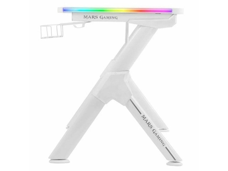 Бюро Mars Gaming MGDXLRGBW LED RGB Бял Стомана 160 x 60 cm Бюро Mars Gaming MGDXLRGBW LED RGB Бял Стомана 160 x 60 cm