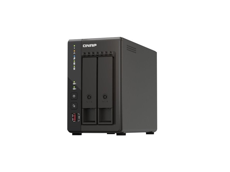 Мрежа за съхранение Qnap TS-253E Черен Intel Celeron J6412