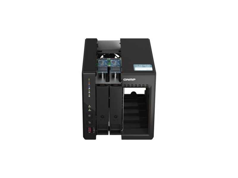 Мрежа за съхранение Qnap TS-253E Черен Intel Celeron J6412