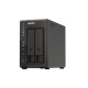 Мрежа за съхранение Qnap TS-253E Черен Intel Celeron J6412