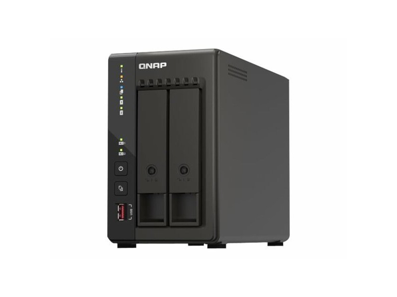 Мрежа за съхранение Qnap TS-253E Черен Intel Celeron J6412