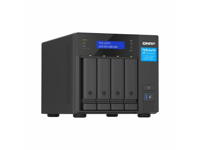 Мрежа за съхранение Qnap TVS-H474 Черен