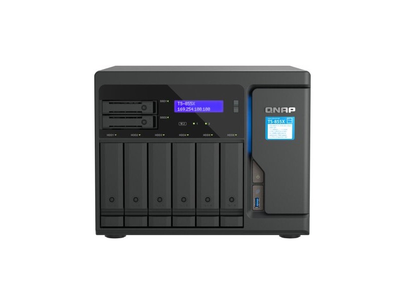 Мрежа за съхранение Qnap TS-855X-8G Черен